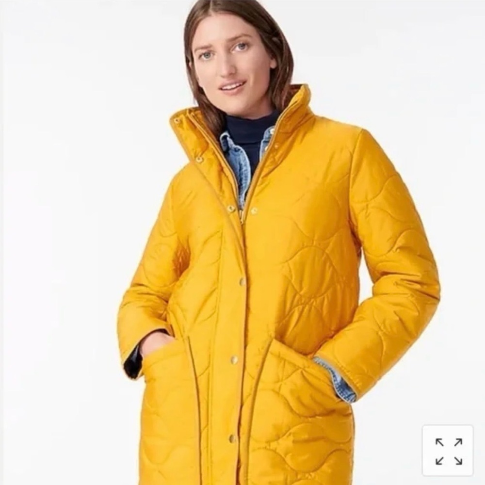 J.Crew Quilted cocoon puffer with PrimaLoft